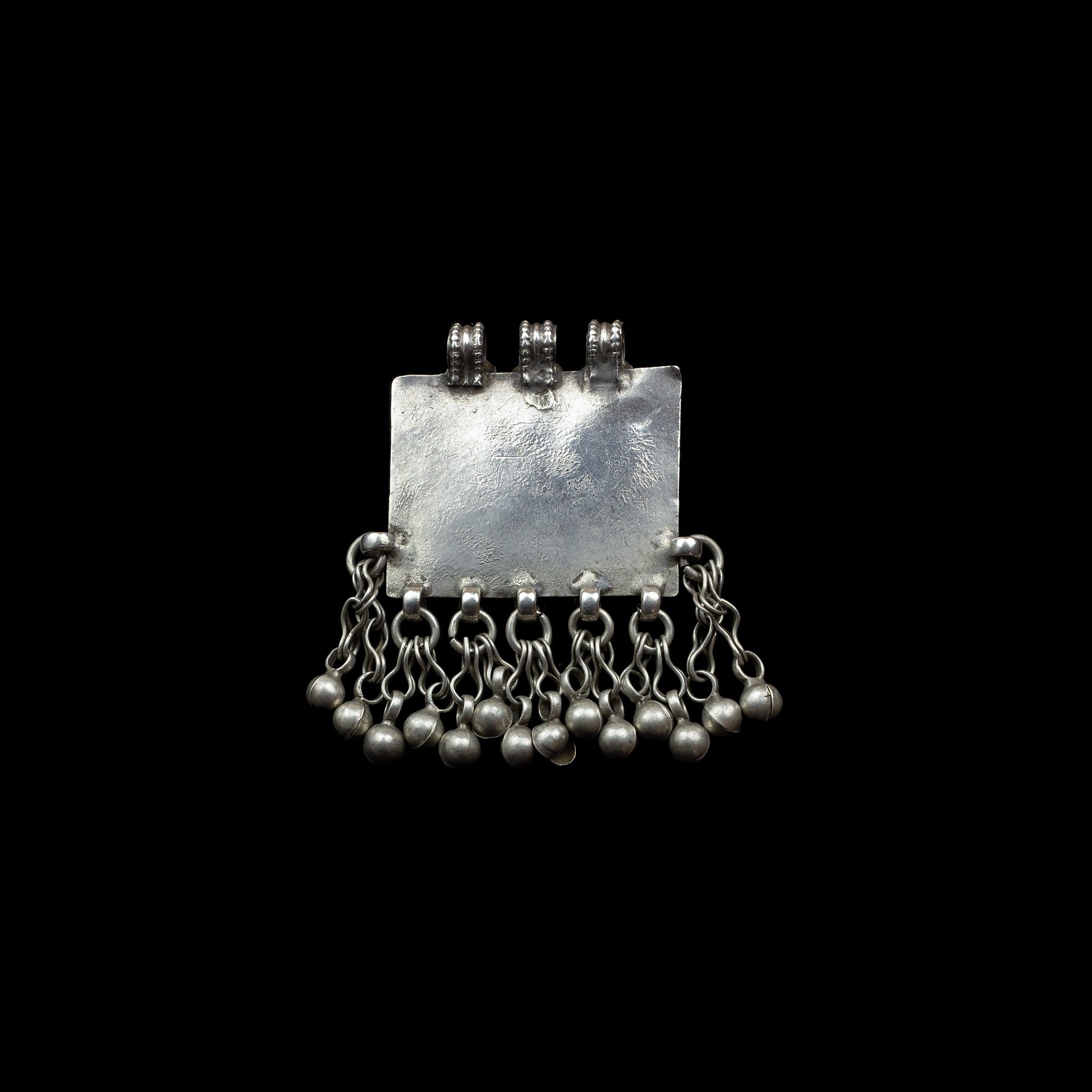 Small Turkmen Silver Pendant | Vintage Ethnic Jewellery