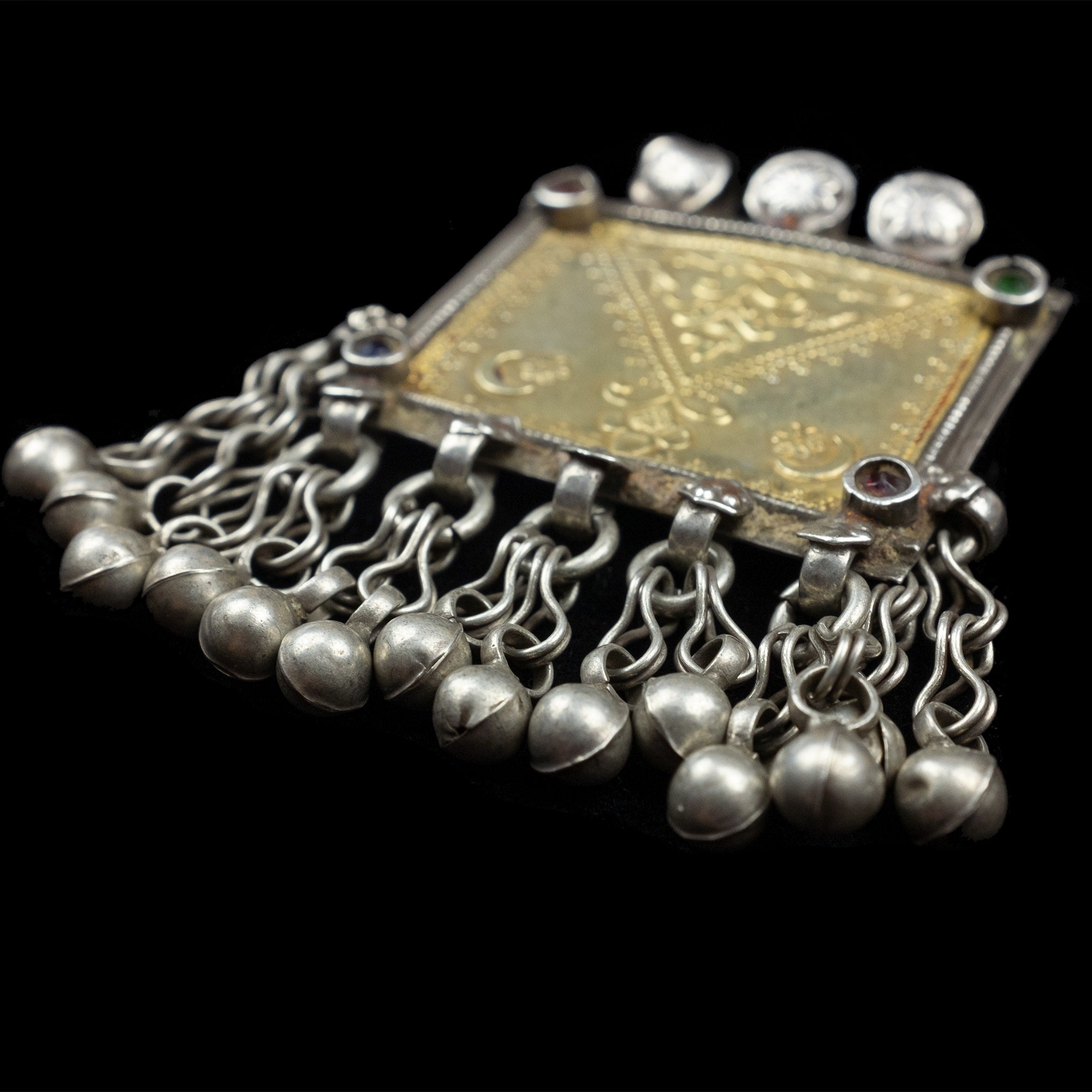 Small Turkmen Silver Pendant | Vintage Ethnic Jewellery