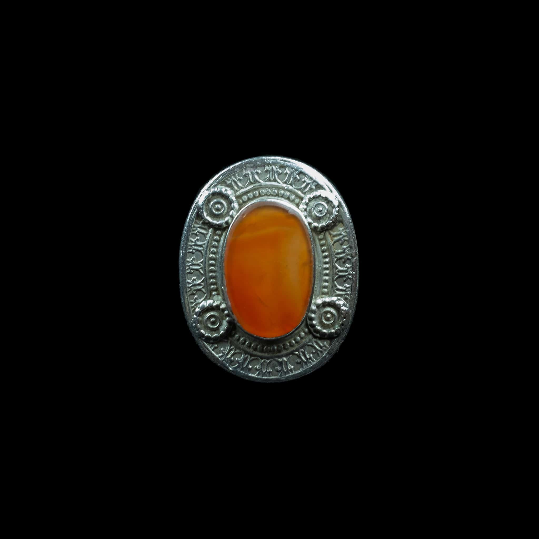 Turkmen Jewellery | Ethnic Adornment and Jewellery | Carnelian Ring