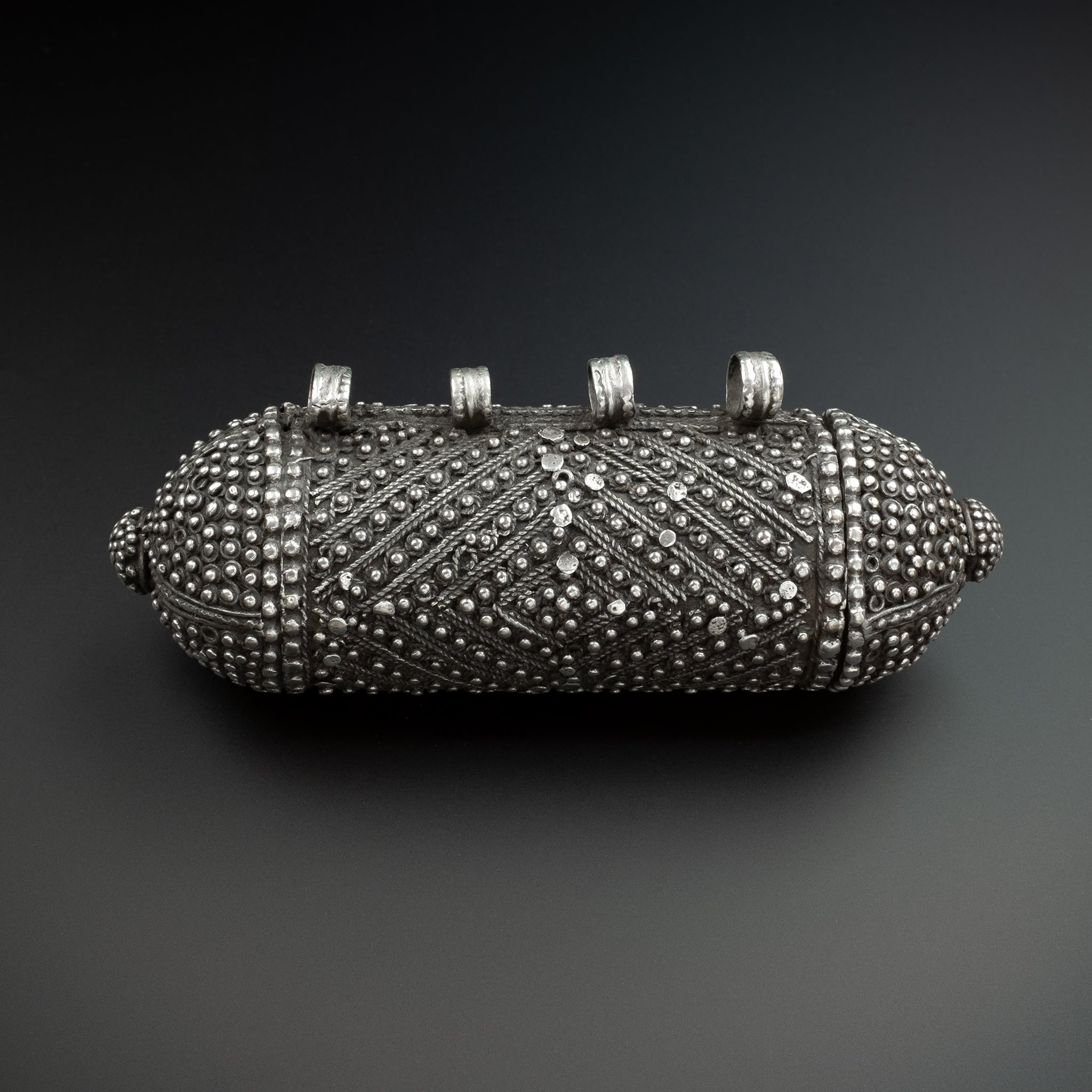 Large  Antique Yemen Silver 'Hirz' Amulet – RARE