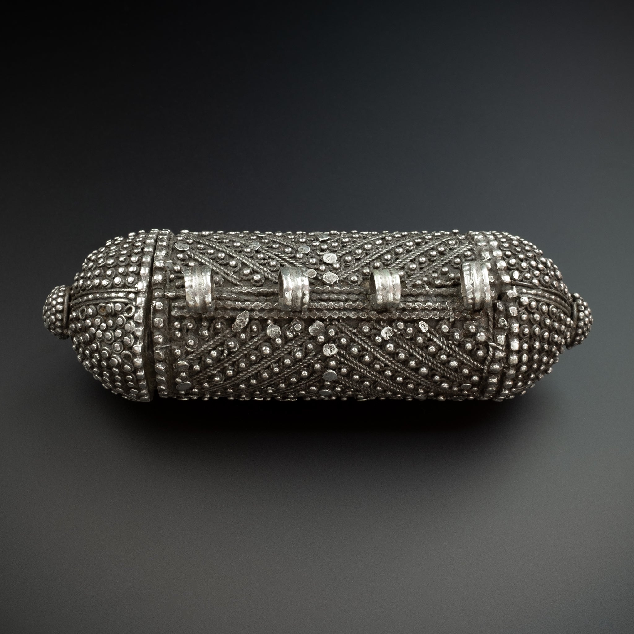 Large Antique Yemen Silver 'Hirz' Amulet – RARE