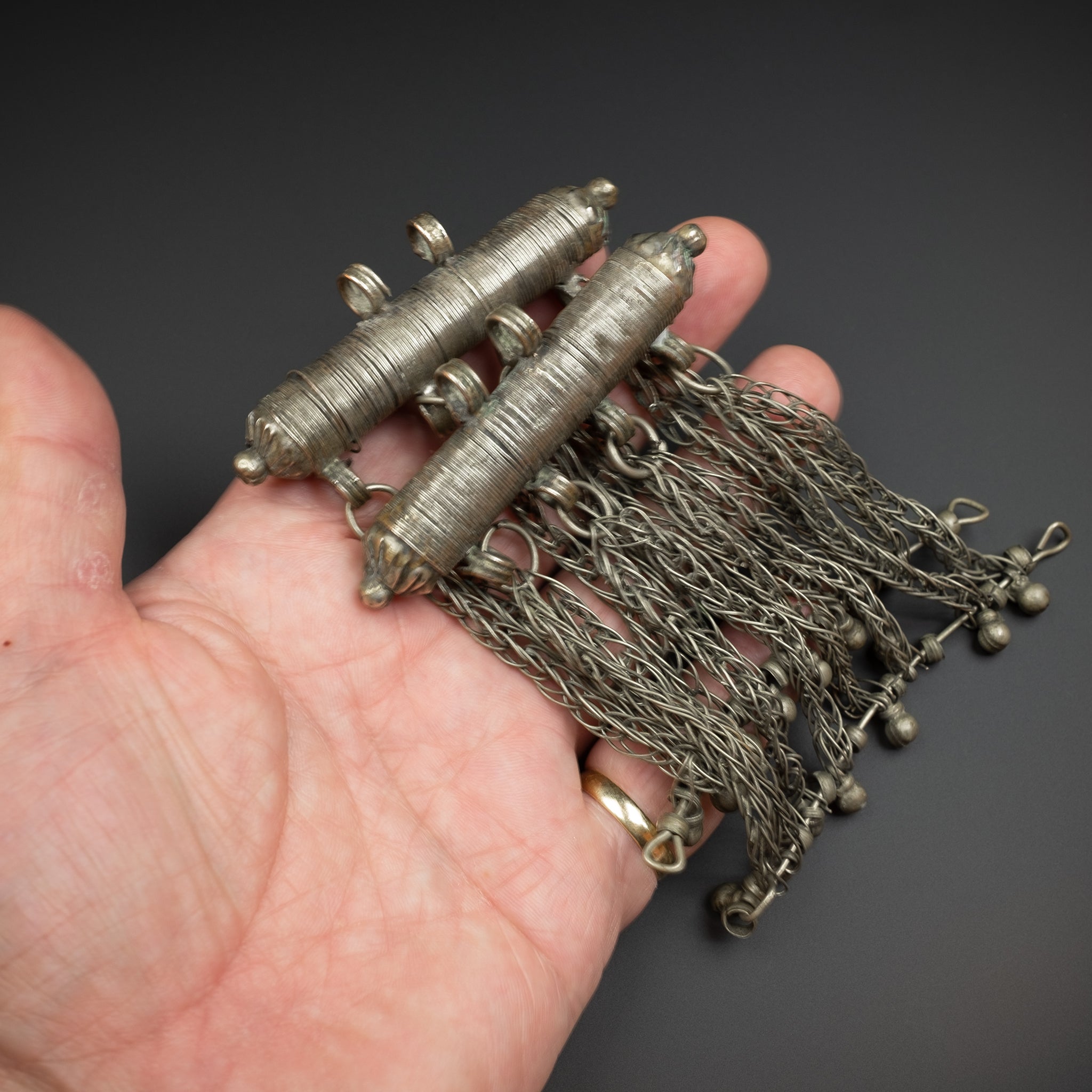 Pair of Old Yemeni 'Hirz' Amulet - Rare