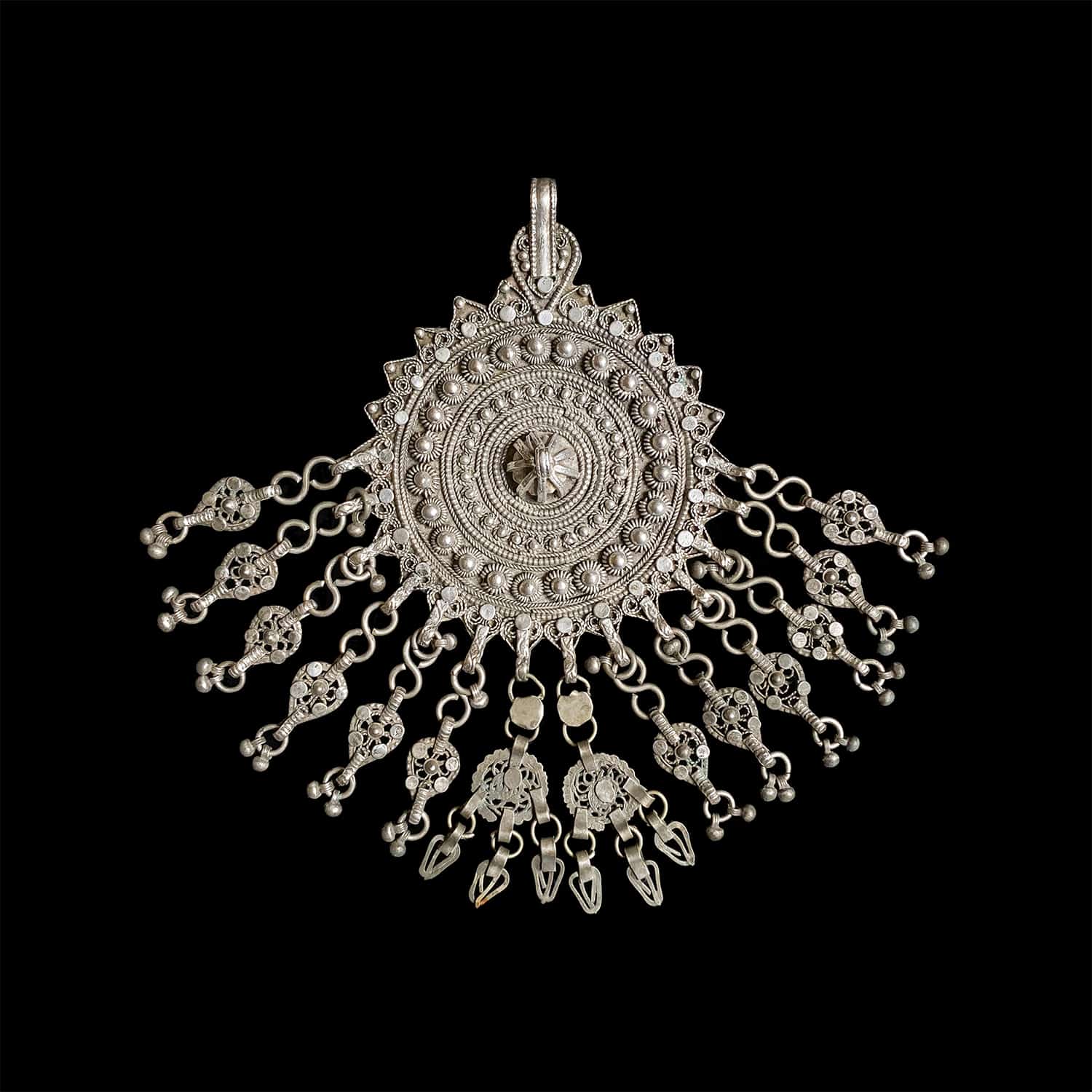 Silver Pendant from Yemen | Vintage Ethnic Jewellery