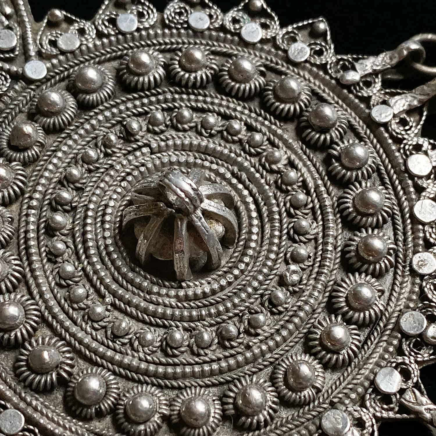 Silver Pendant from Yemen | Vintage Ethnic Jewellery