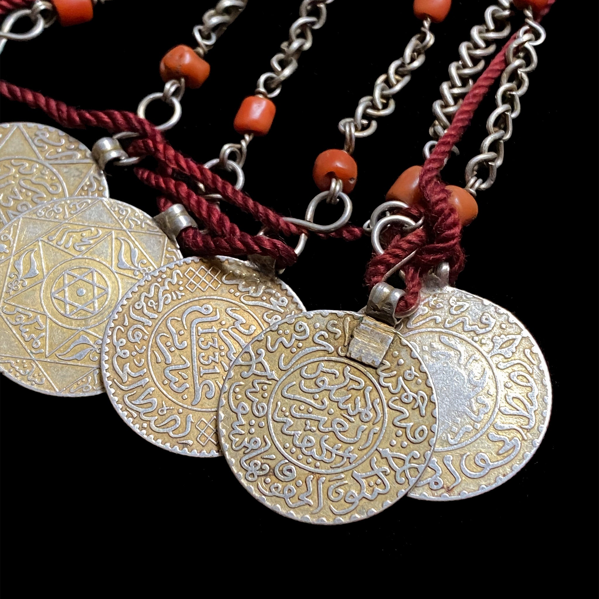 Antique Moroccan Gold-washed Fibulae from Khenifra, Zaiane - Rare